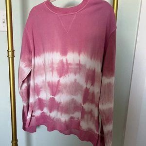 Pink Lily Pink Tie Dye Crew Sweatshirt